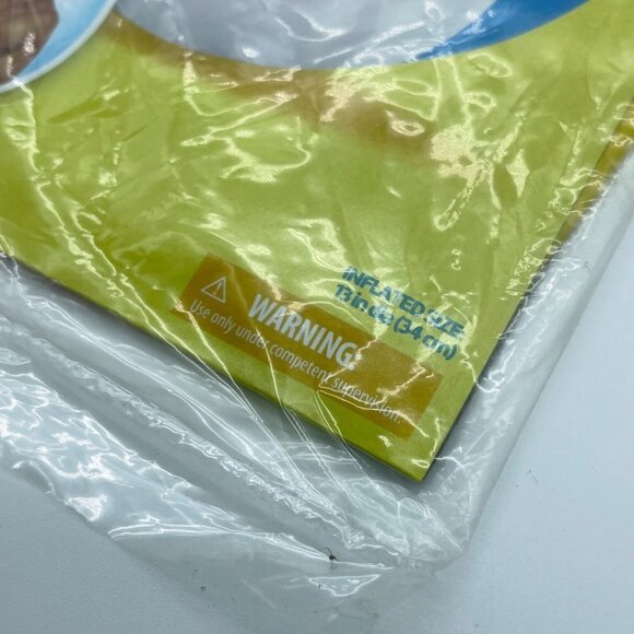 Play Day Beach Balls Set of 2 Red White Plastic Blow Up - Picture 4 of 6